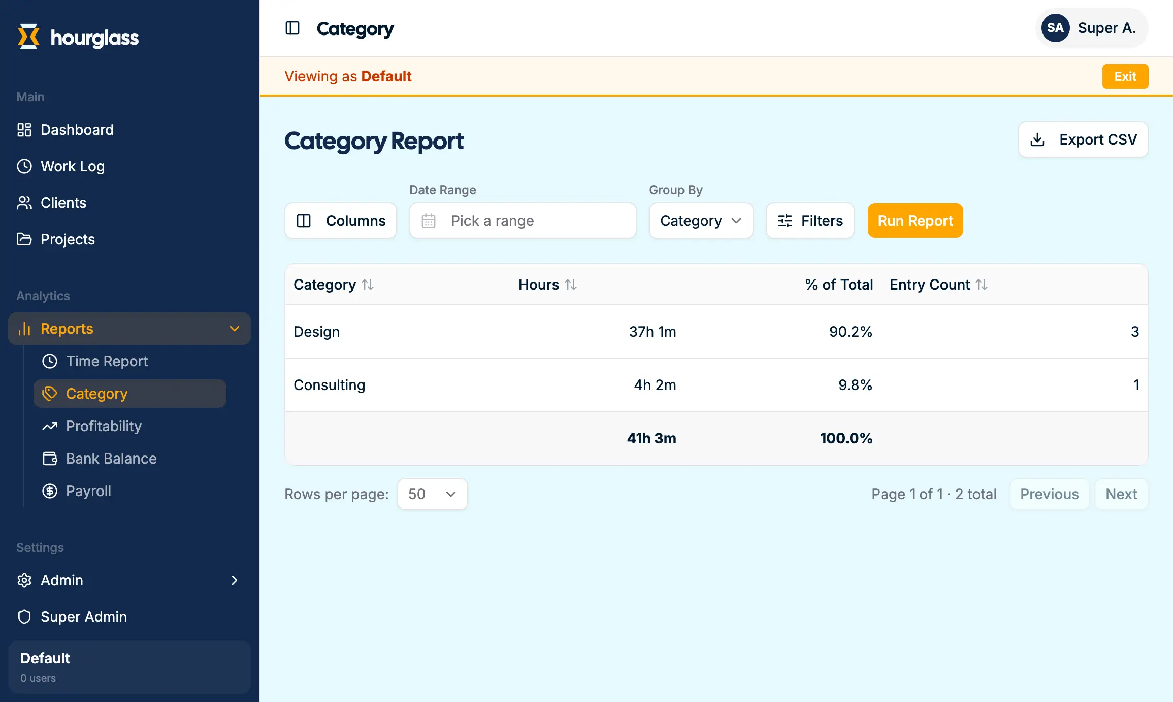 custom reporting